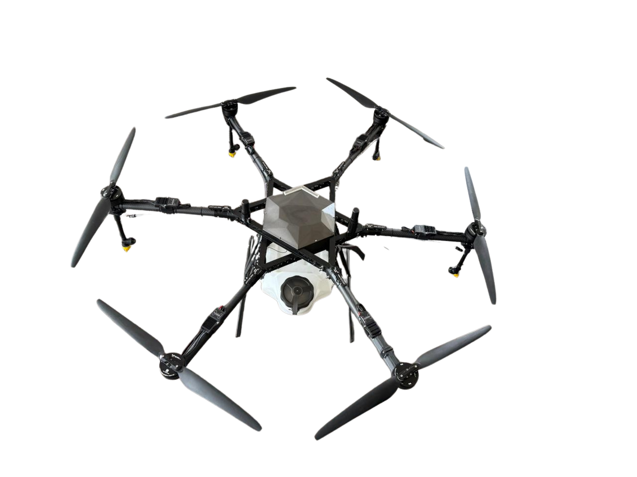 Agrown-10X Super Compact hexacopter drone — metal and carbon fiber body, कृषी फवारणी ड्रोन